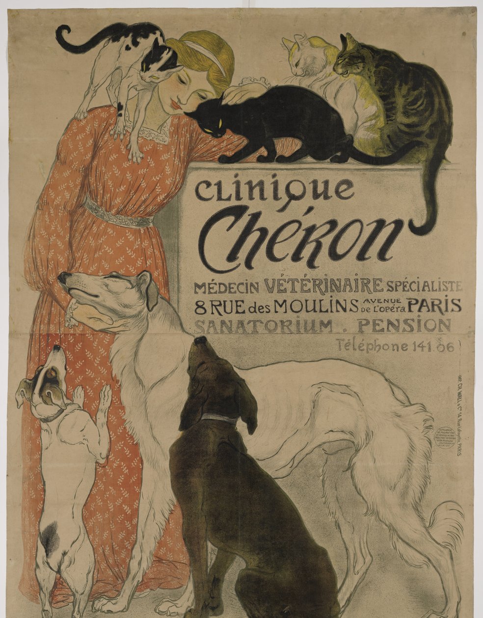 Clinique Chéron von Théophile Alexandre Steinlen