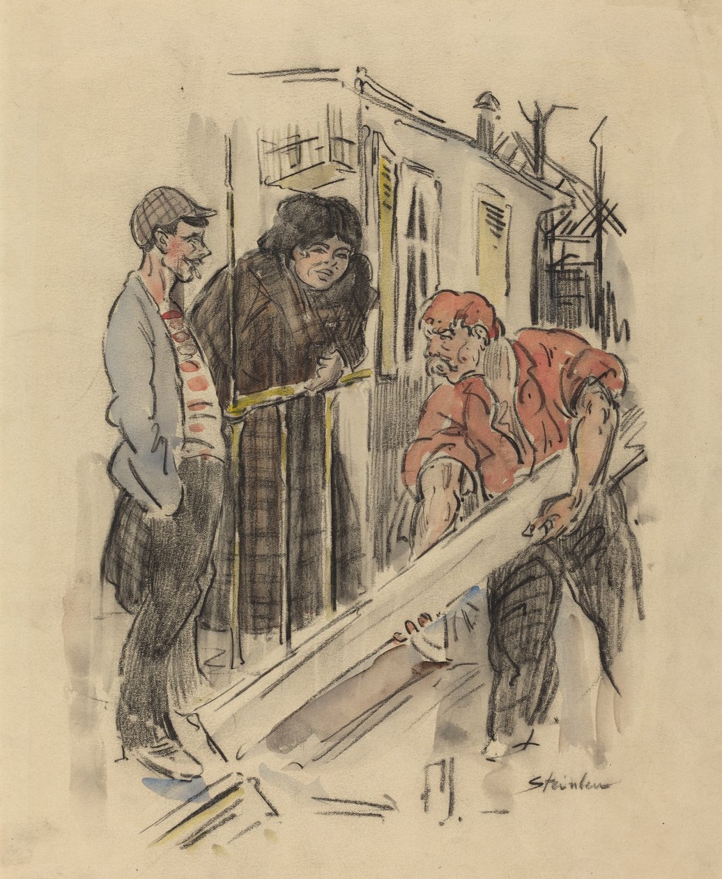 Klatschbasen von Théophile Alexandre Steinlen
