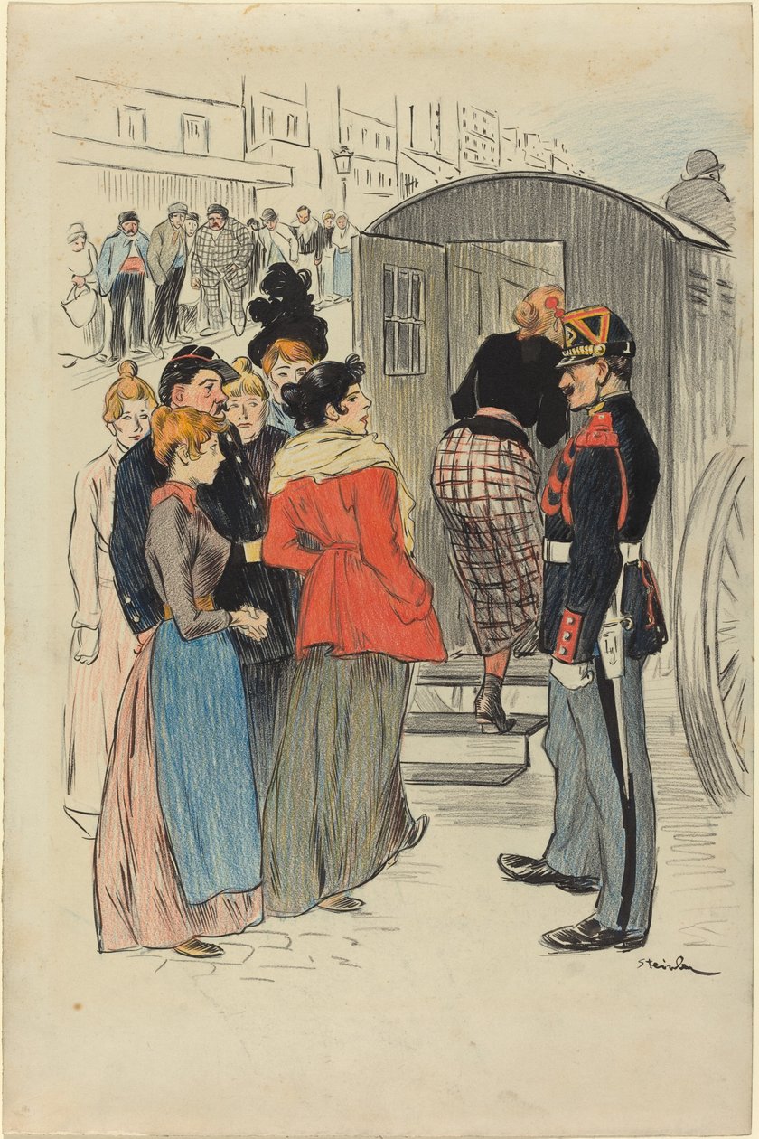Die Razzia von Théophile Alexandre Steinlen