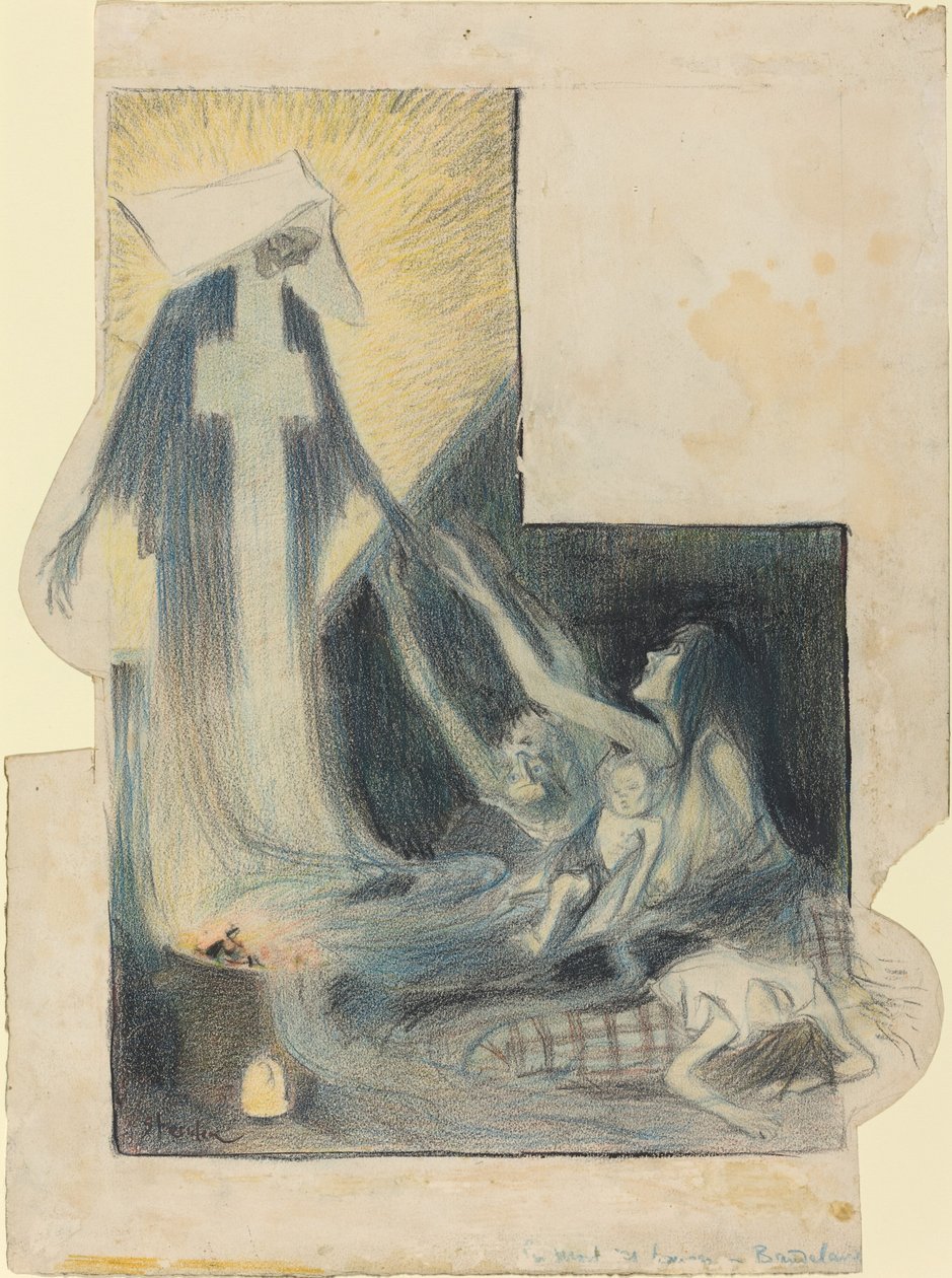 Der Tod der Armen-Baudelaire von Théophile Alexandre Steinlen