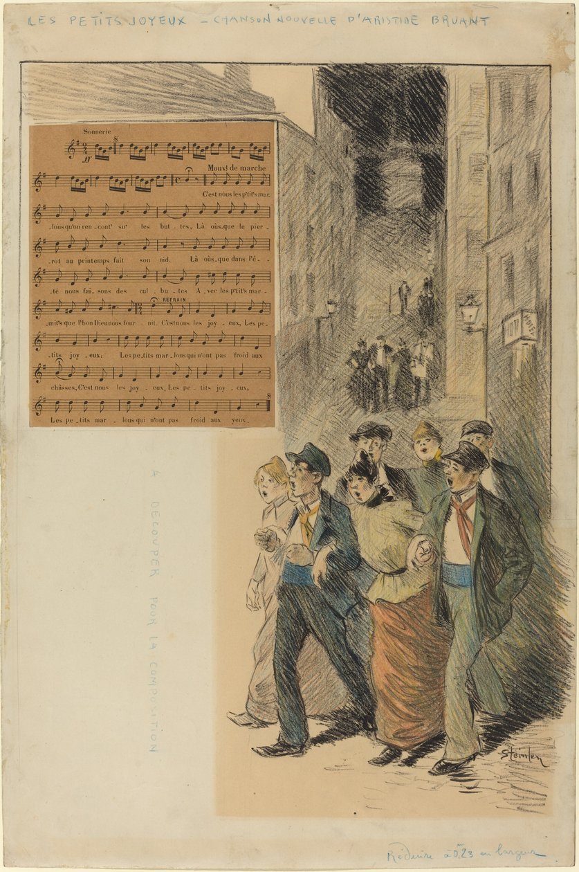 Die kleinen Fröhlichen von Théophile Alexandre Steinlen