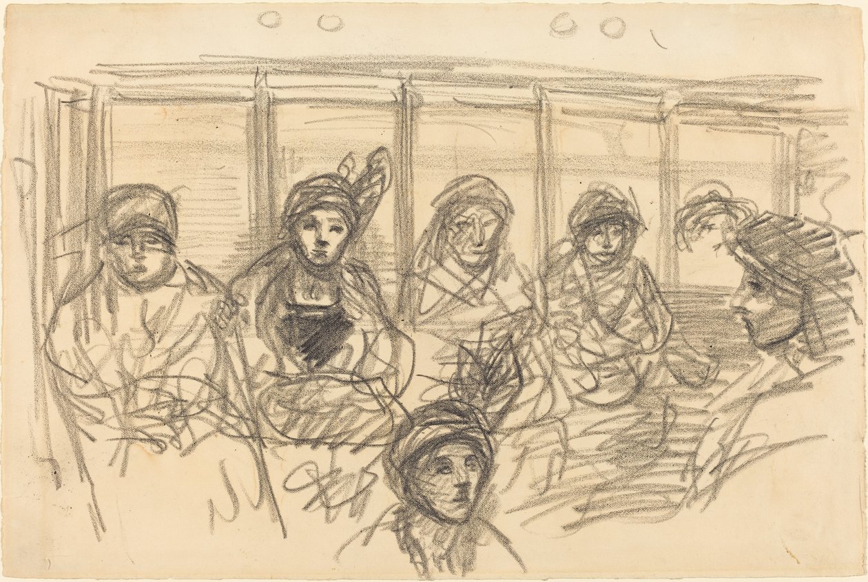 Reiter in der Metro von Théophile Alexandre Steinlen