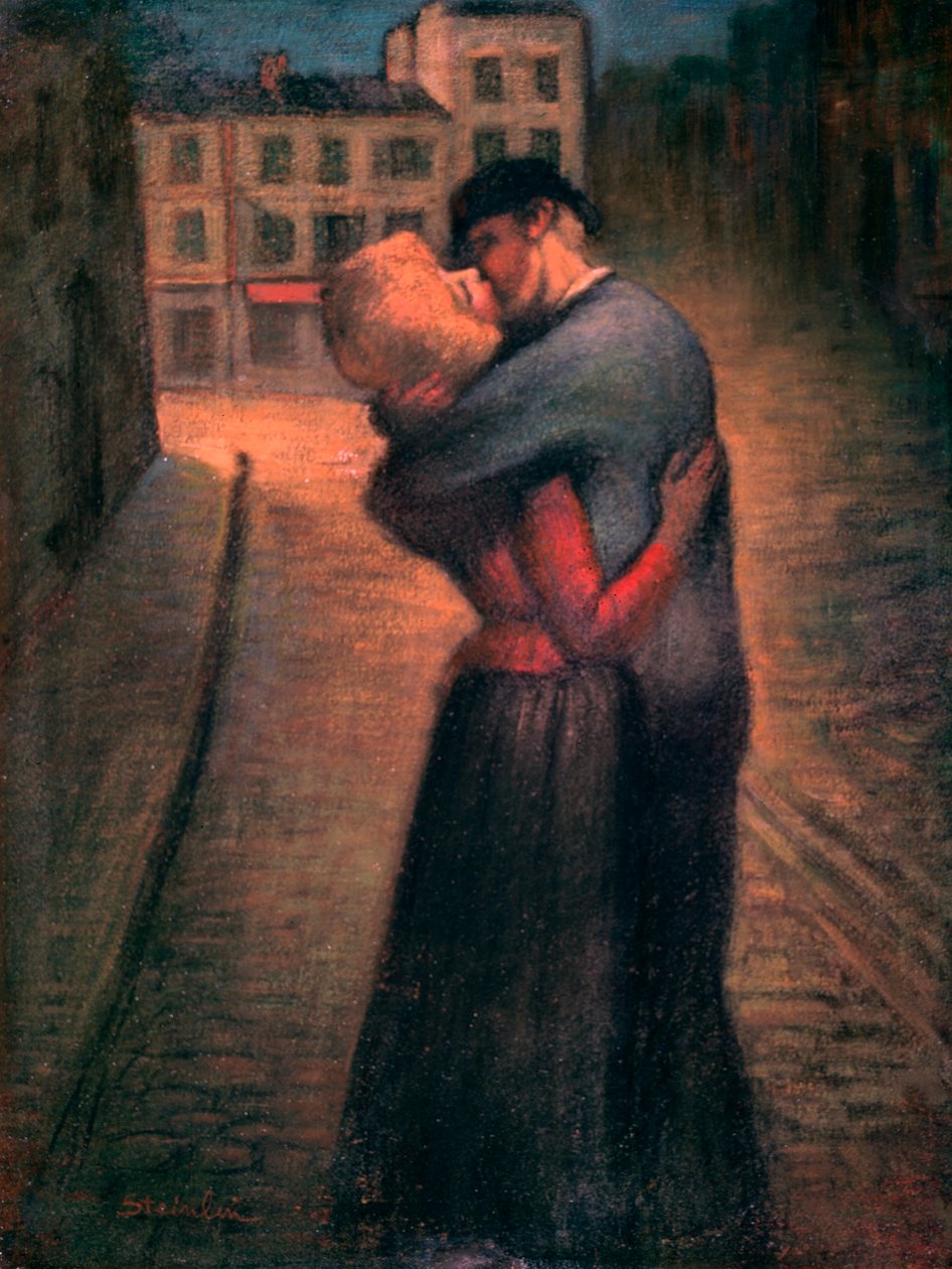 Der Kuss, um 1879-1923 von Théophile Alexandre Steinlen