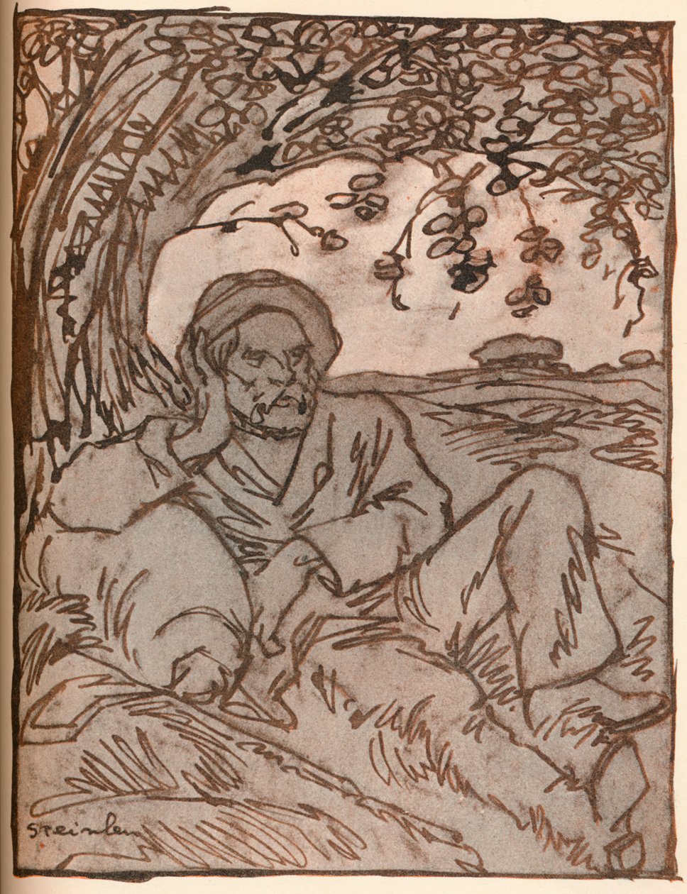 Der Vagabund, ca. 1879-1914, 1914 von Théophile Alexandre Steinlen