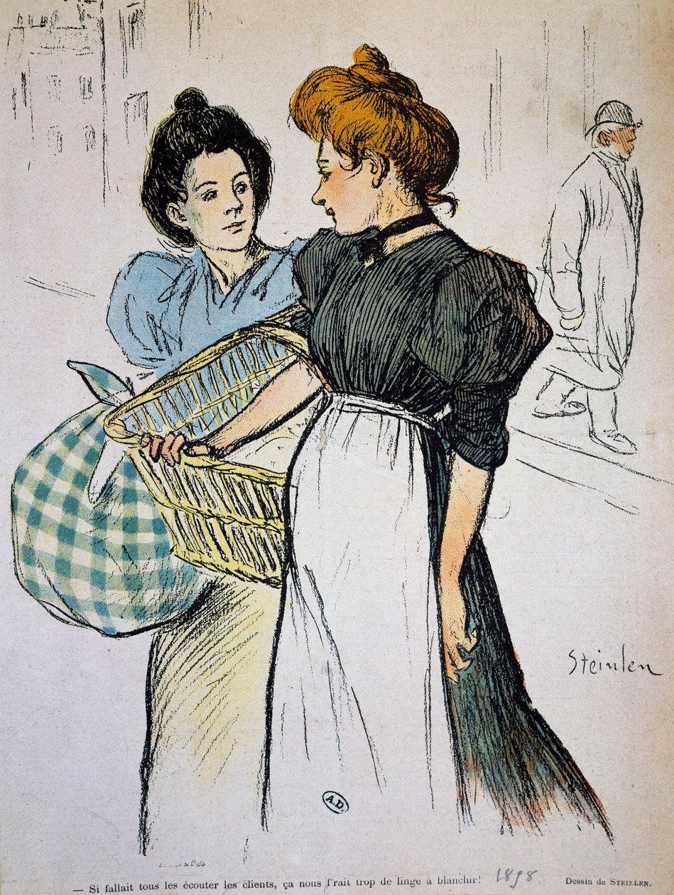 Die Wäscherinnen, Druck, Frankreich von Théophile Alexandre Steinlen