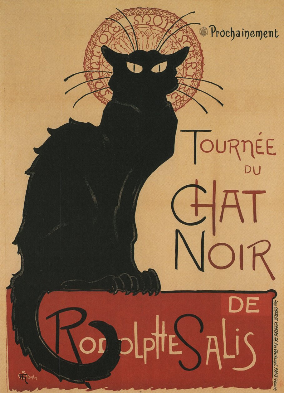 Tournee des Chat Noir, 1896 von Théophile Alexandre Steinlen