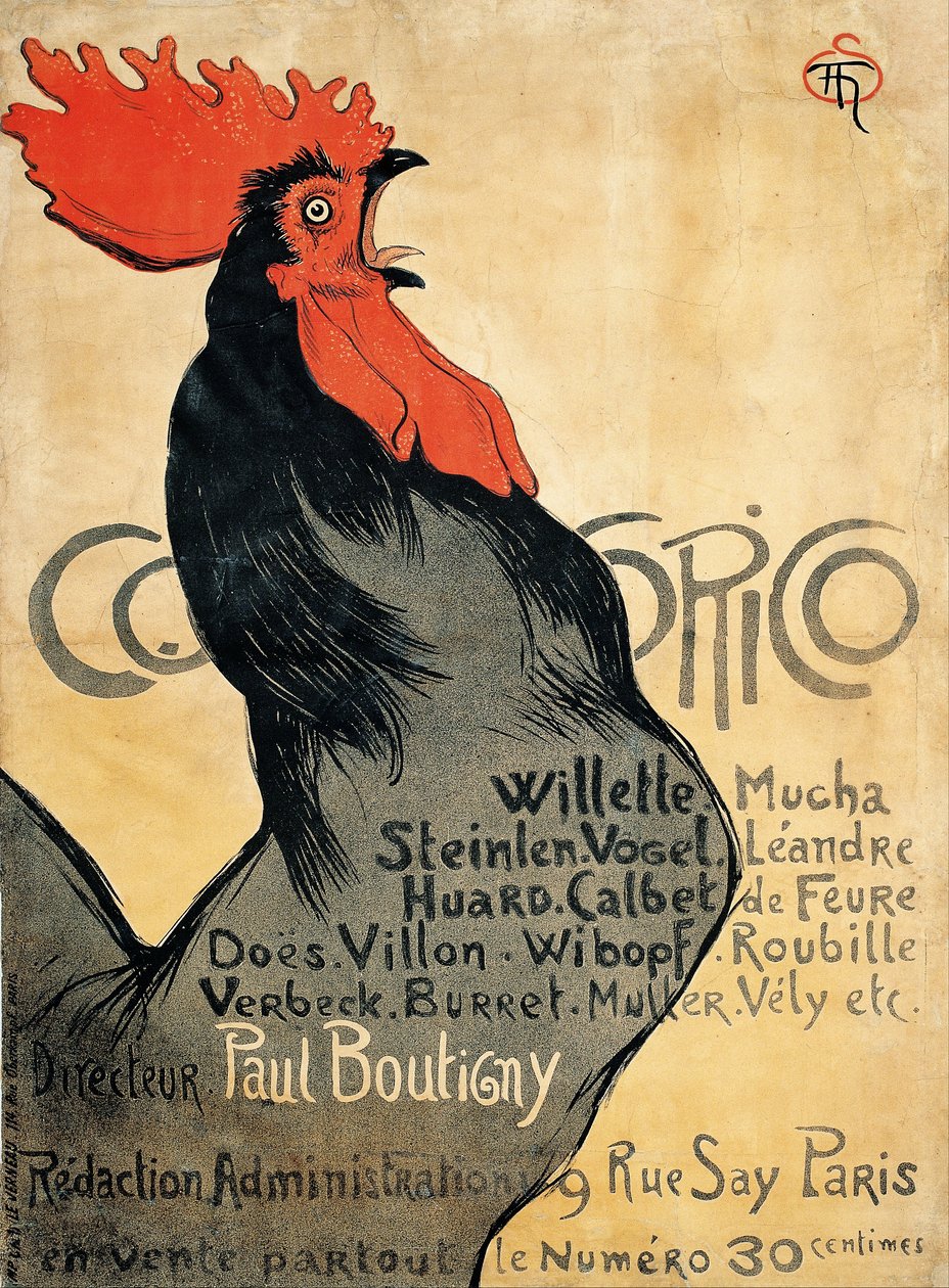 Cocorico von Théophile Alexandre Steinlen