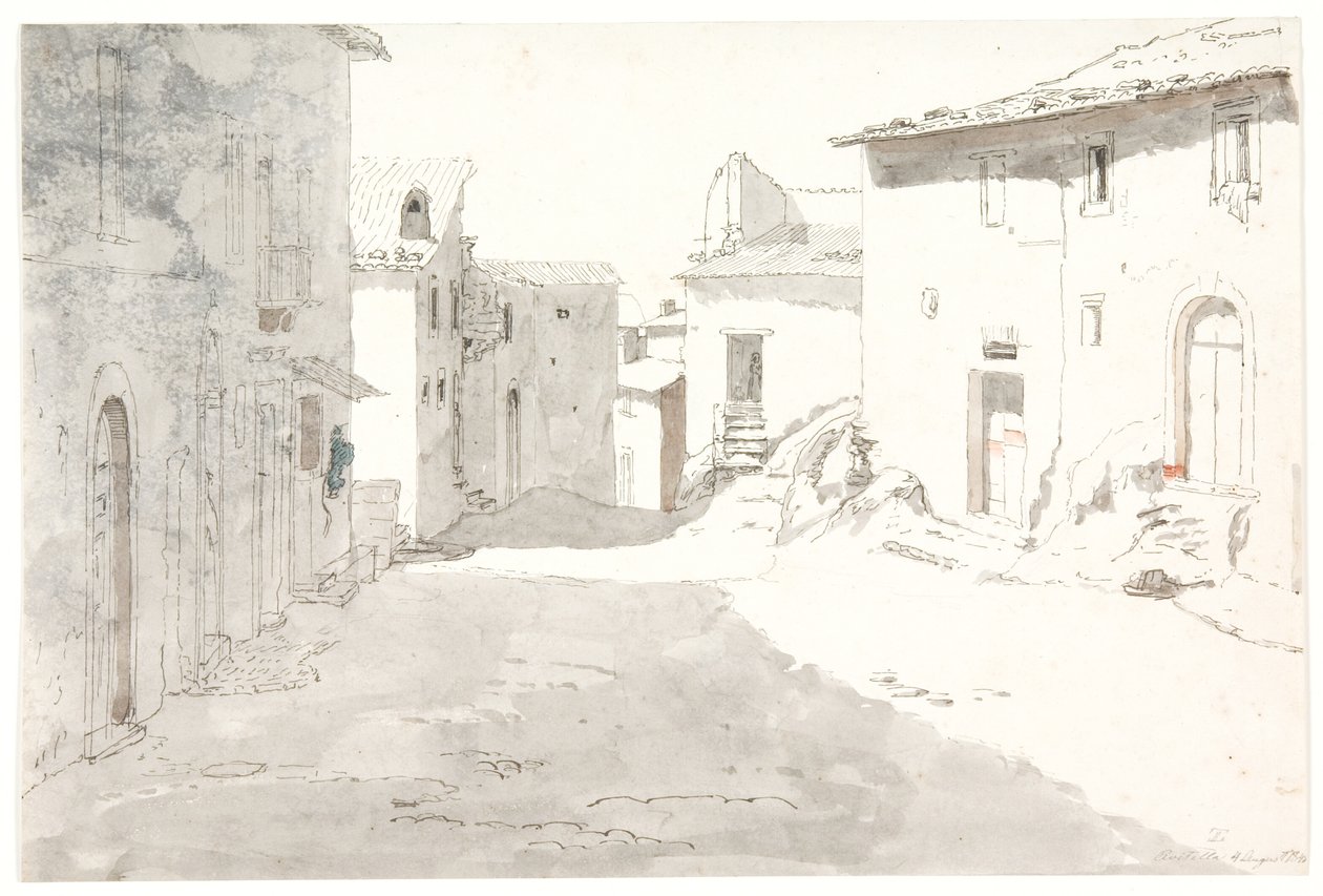 Straßenszene. Civitella von Thorald Læssøe