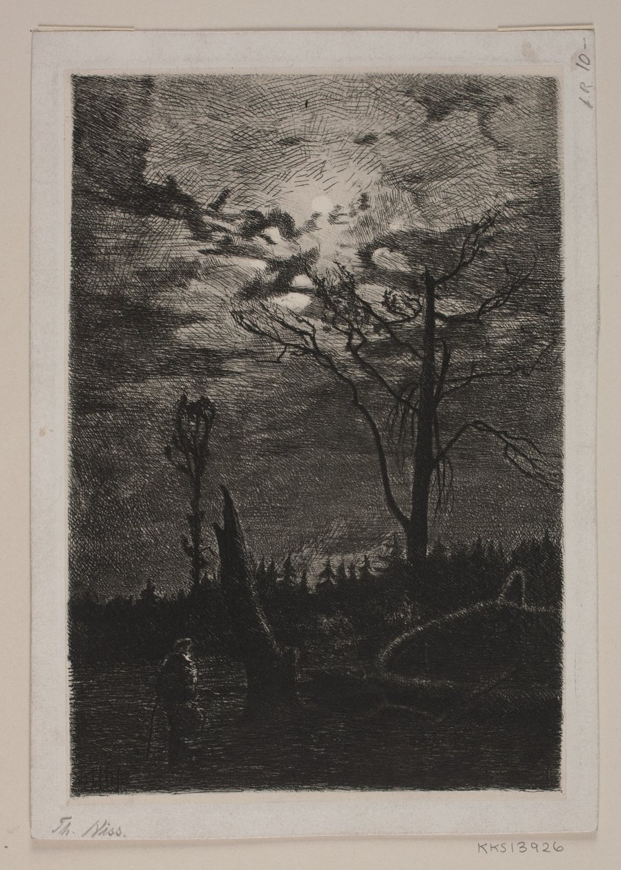 Waldrodung. Abend von Thorvald Niss