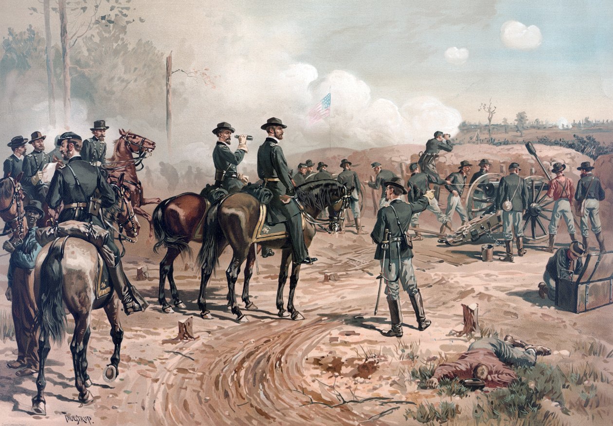 Belagerung von Atlanta von Thure de Thulstrup