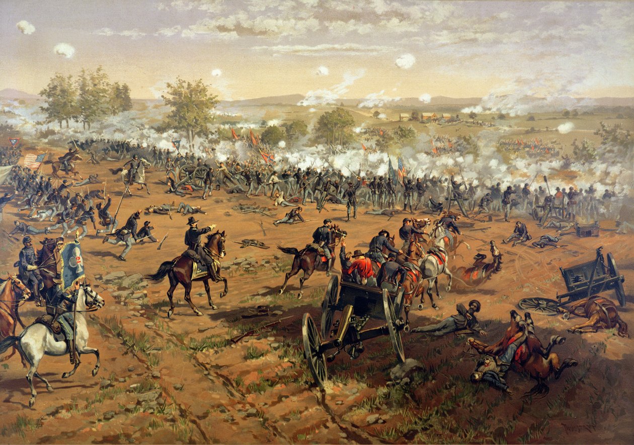 Schlacht von Gettysburg von Thure de (after) Thulstrup