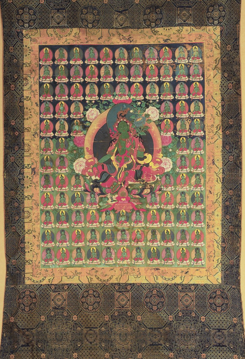 Grüne Tara von Tibetan School