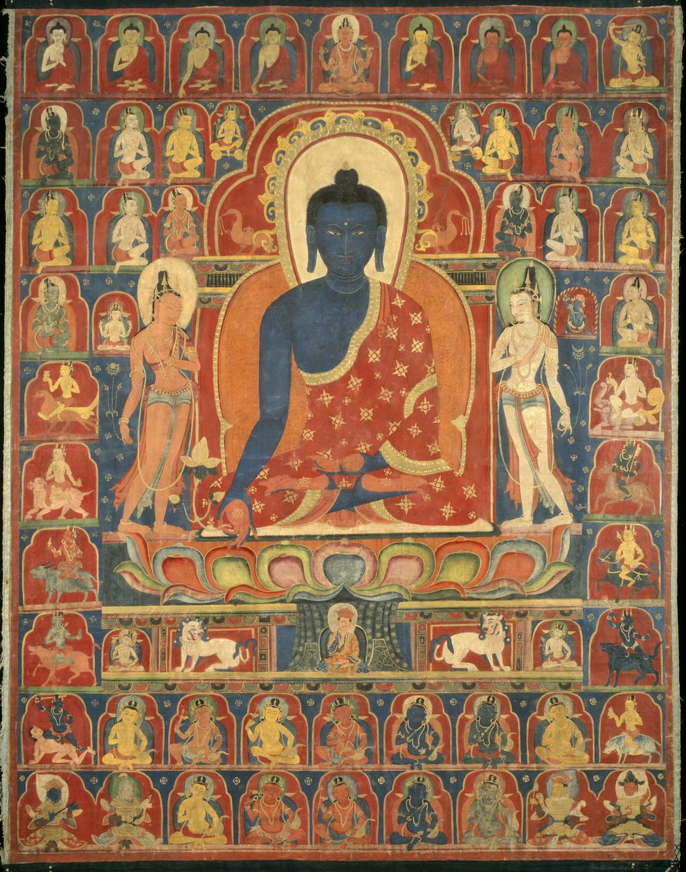 Bemaltes Banner von Tibetan School