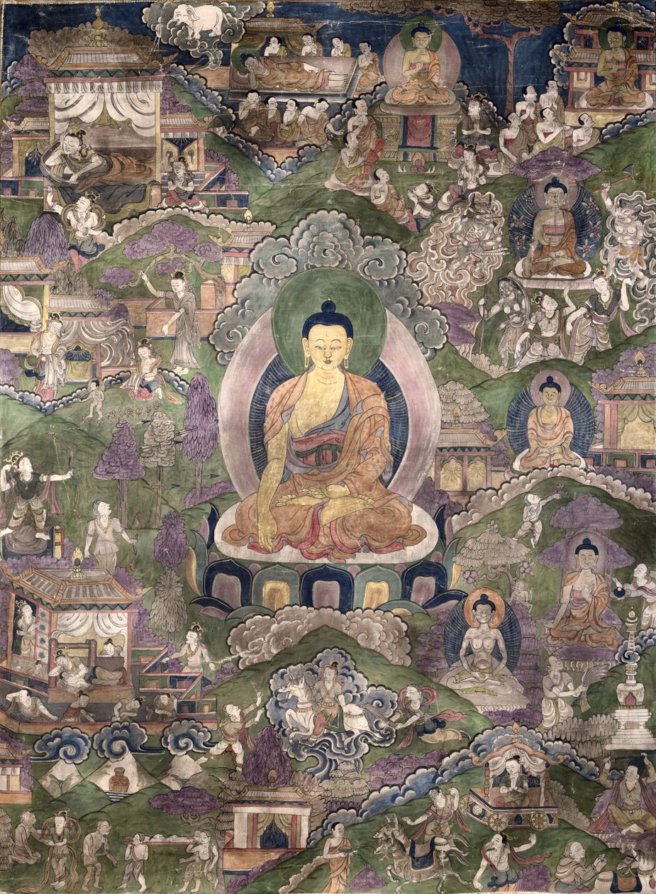 Thangka des Buddha von Tibetan School