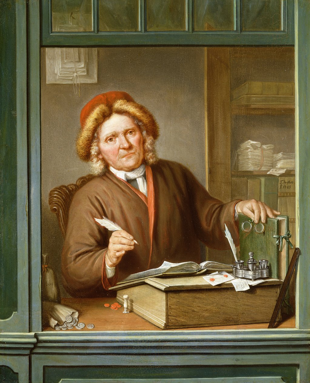 Ein Steuereintreiber, 1745 von Tibout Regters