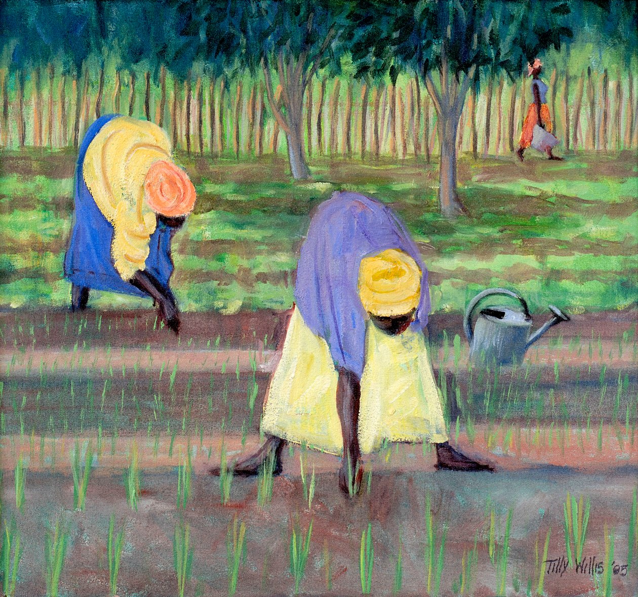 Frauen im Garten, 2005 von Tilly Willis