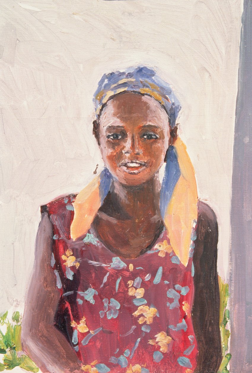 Madagassisches Mädchen, 1989 von Tilly Willis