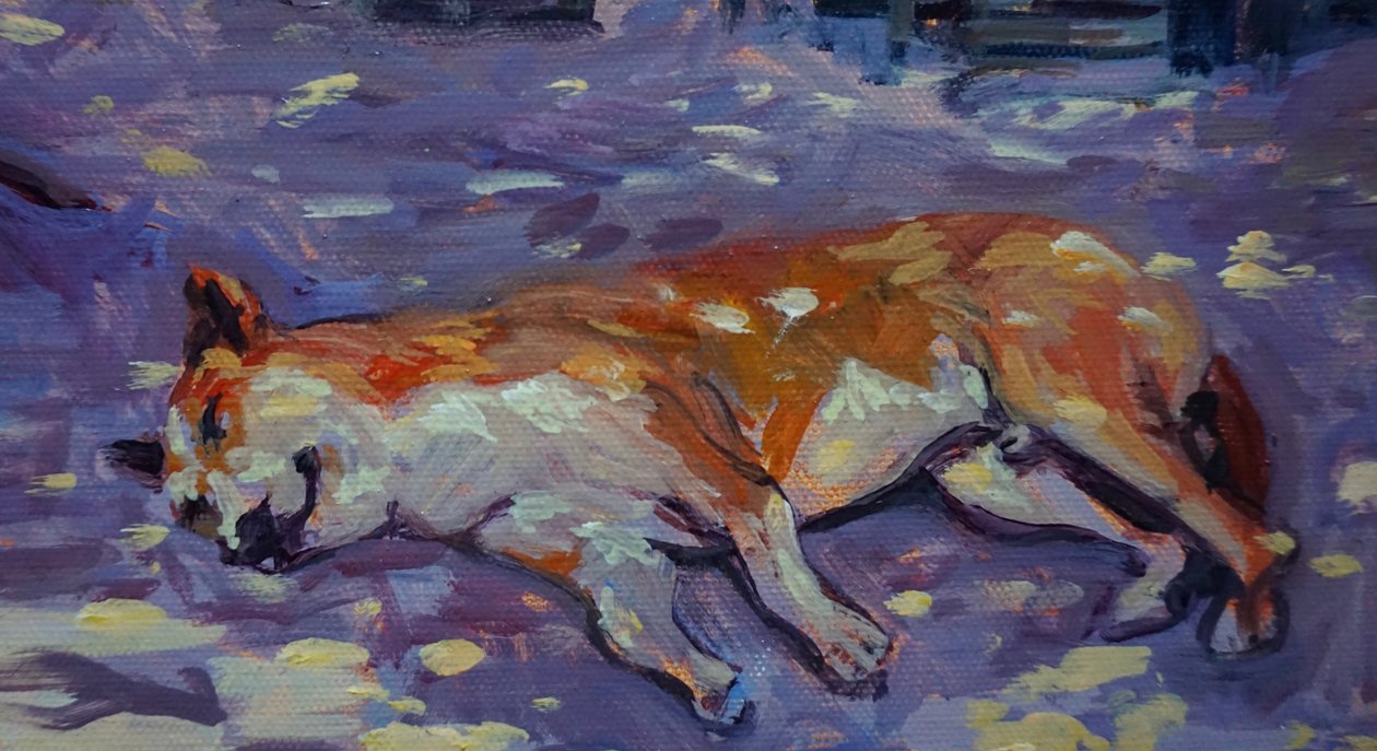 Schlafender Hund, 2021 von Tilly Willis
