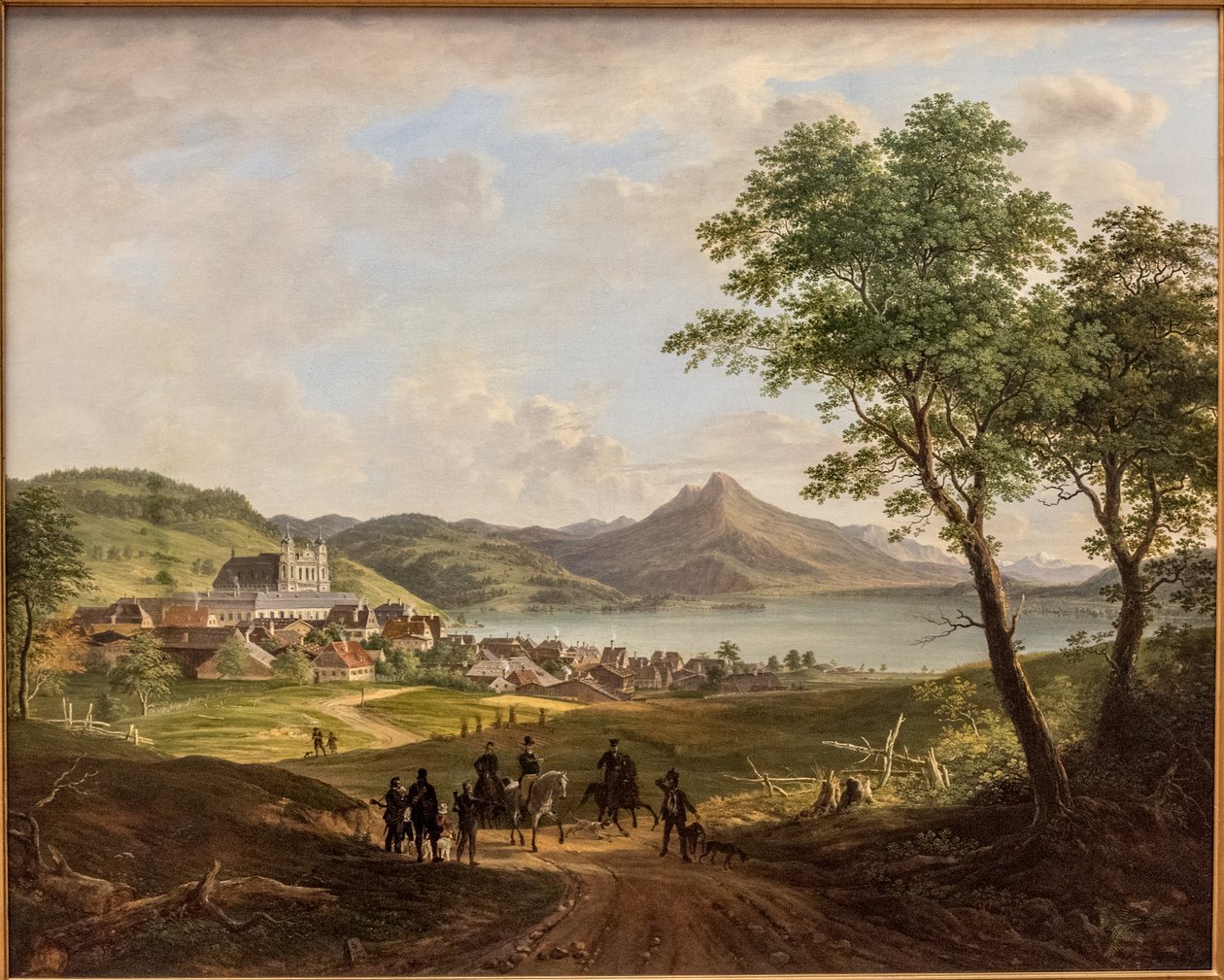 Jagdgesellschaft am Mondsee von Tilman