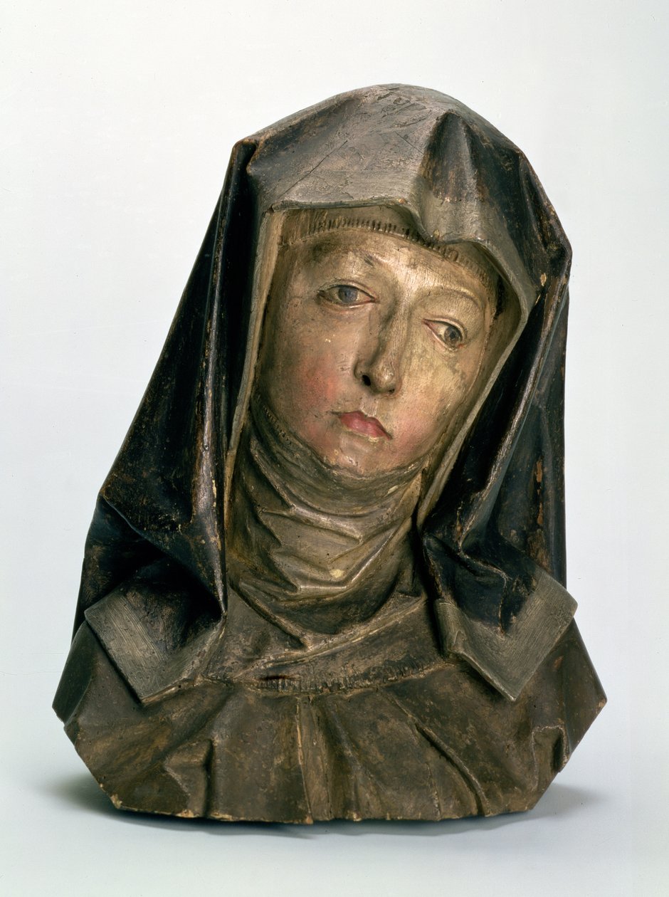 Kopf der Heiligen Anna, 1500-10 von Tilman Riemenschneider