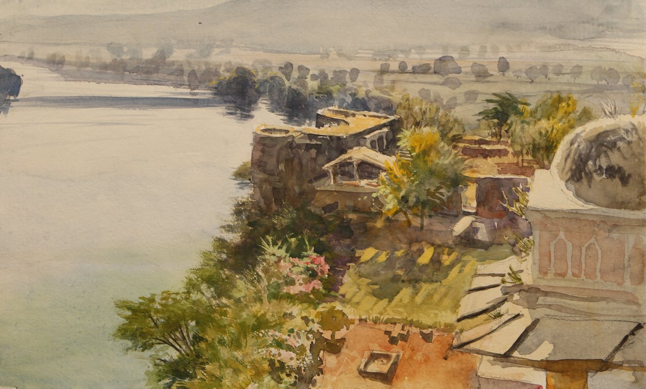 Fluss bei Bhainnsrorgarh von Tim Scott Bolton