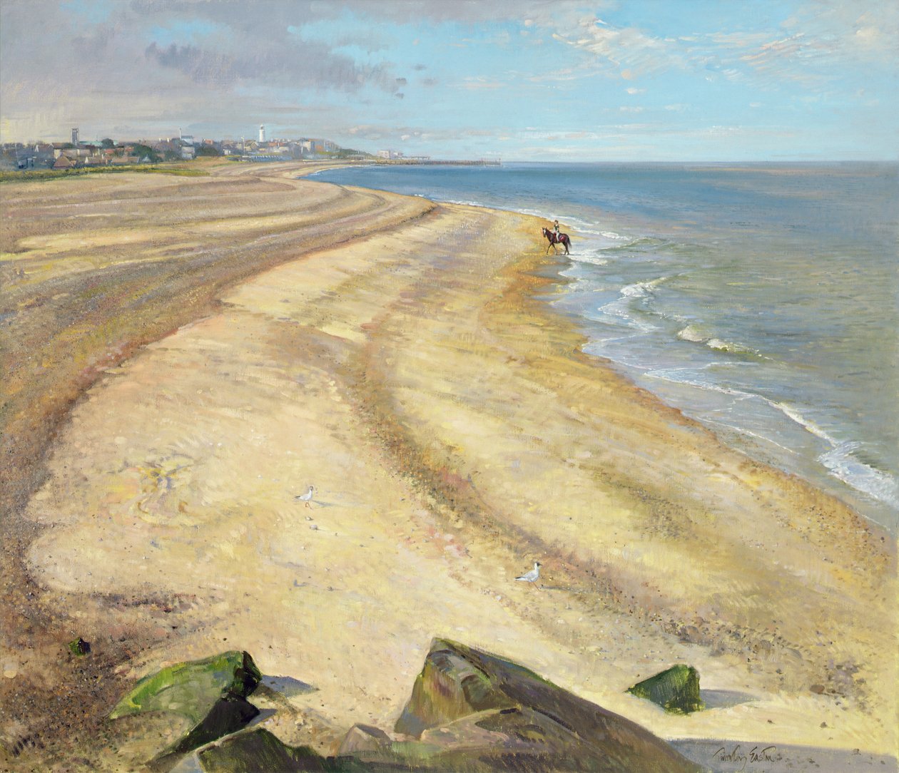 Strandkurve Richtung Southwold von Timothy Easton