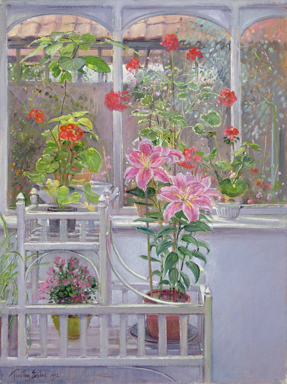 Durch das Gewächshausfenster, 1992 von Timothy Easton