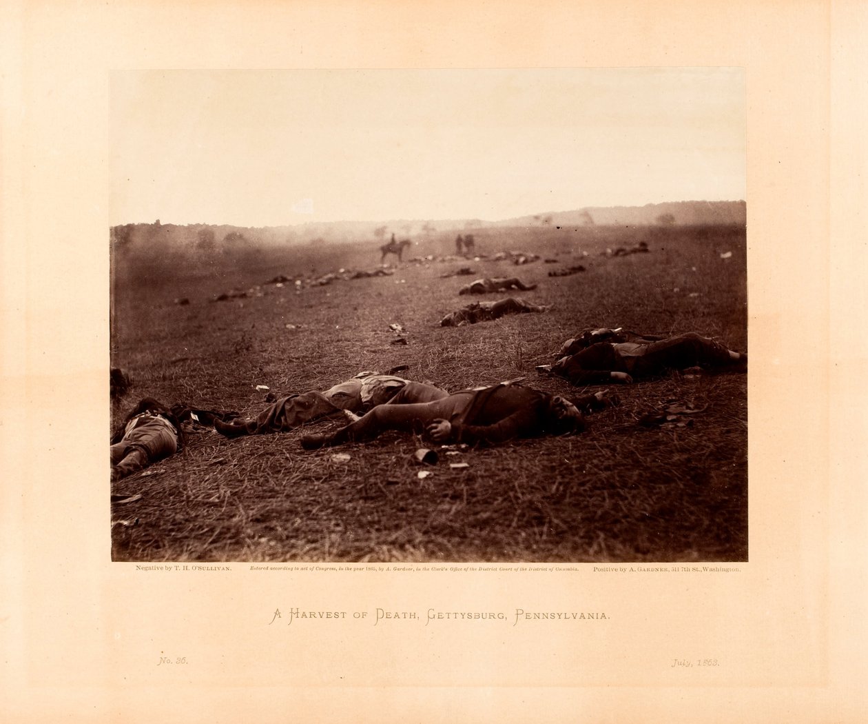 Eine Ernte des Todes, Gettysburg, Pennsylvania von Timothy H. OSullivan