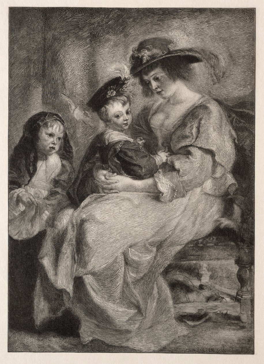 Helen Fourment und ihre Kinder von Timothy Cole