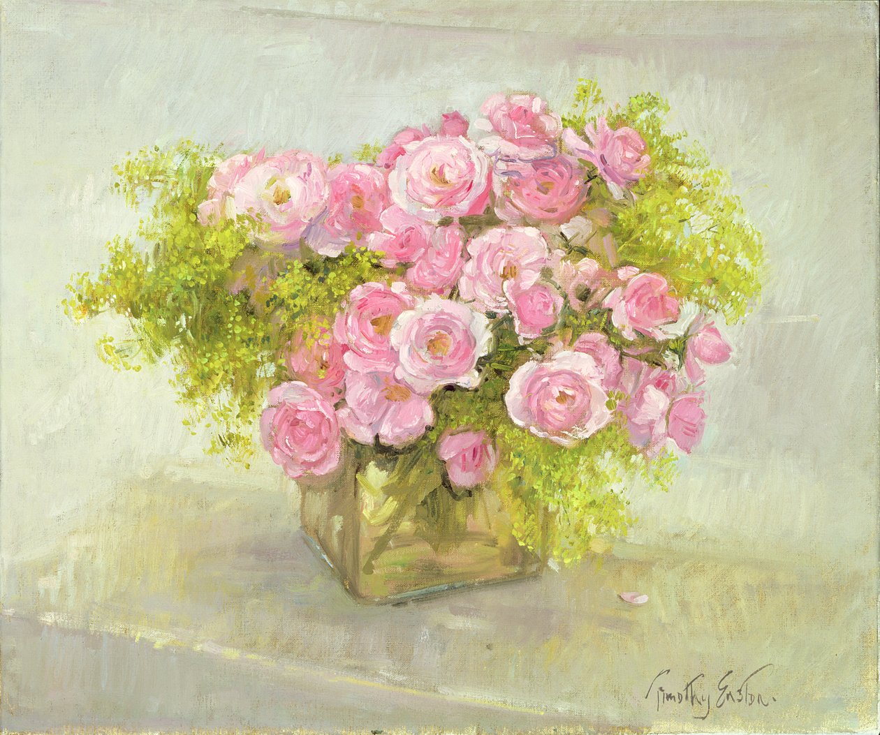 Frauenmantel und Rosen, 1999 von Timothy Easton