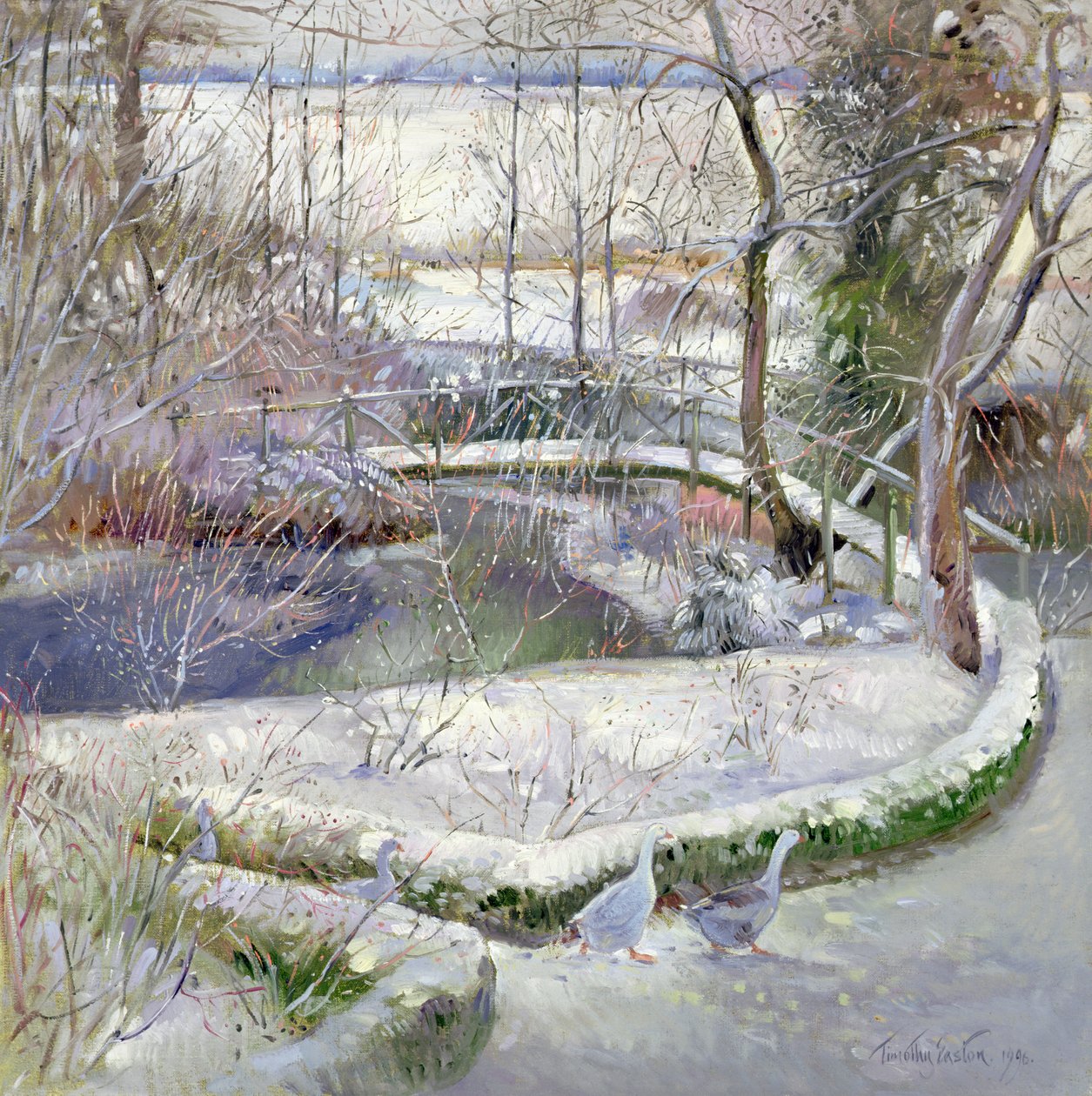 Brücke über den Weidenbaum von Timothy Easton