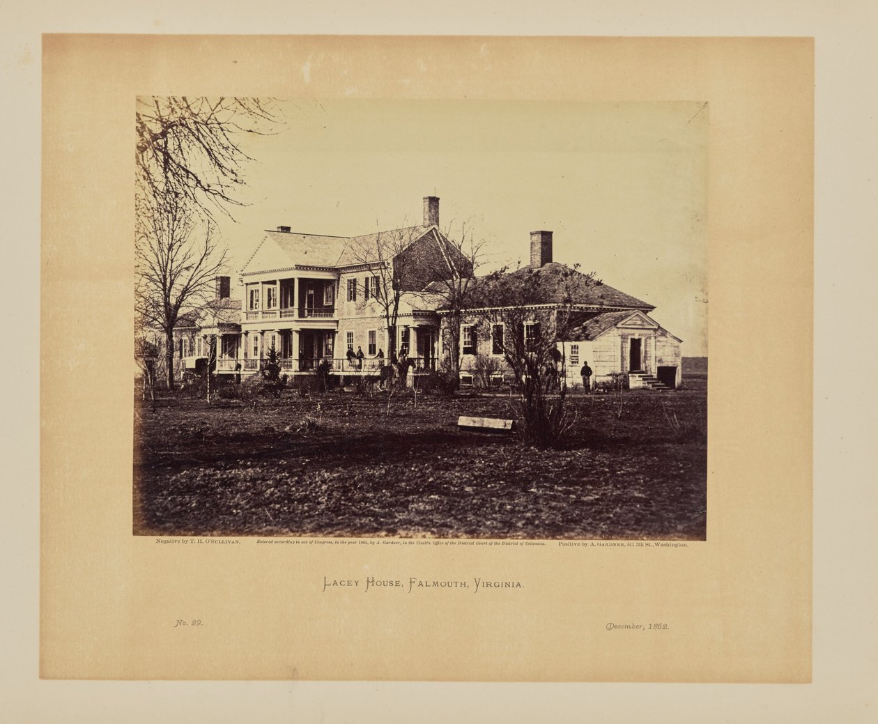 Lacey House, Falmouth, Virginia von Timothy H. OSullivan