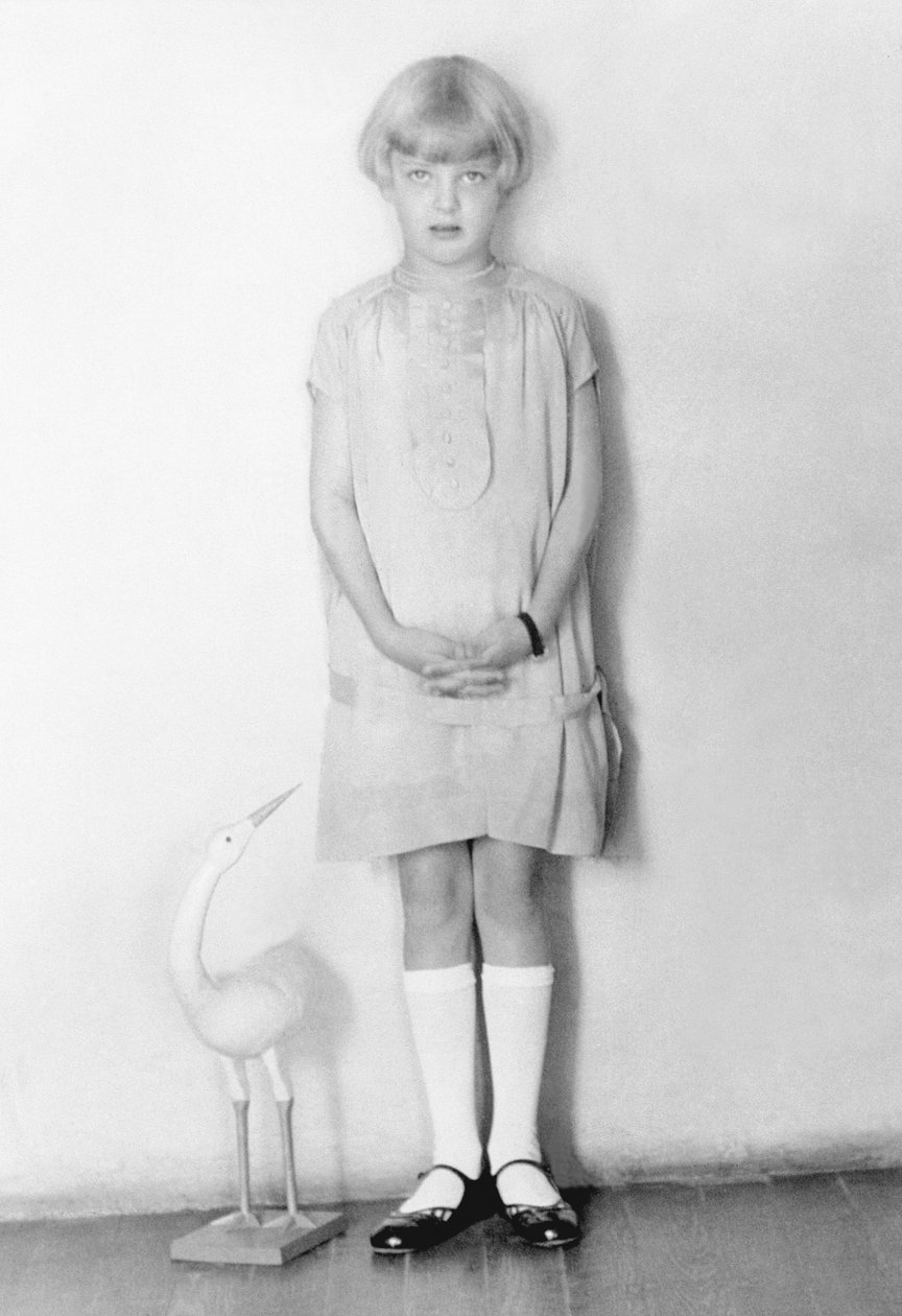 Mädchen mit Storch, Mexiko-Stadt, ca. 1926 von Tina Modotti
