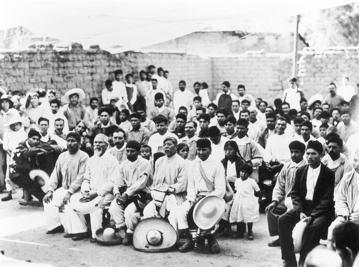 Treffen der Campesinos, Jalapa, Mexiko, 1927 von Tina Modotti