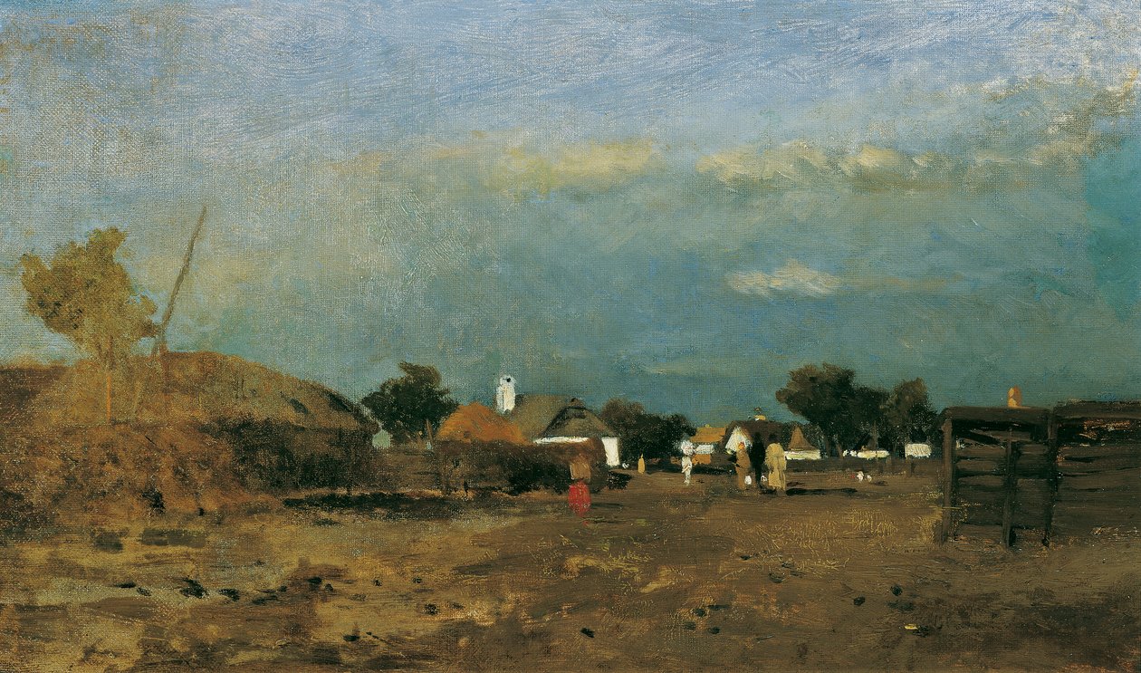 Landschaft in der Puszta von Tina Blau