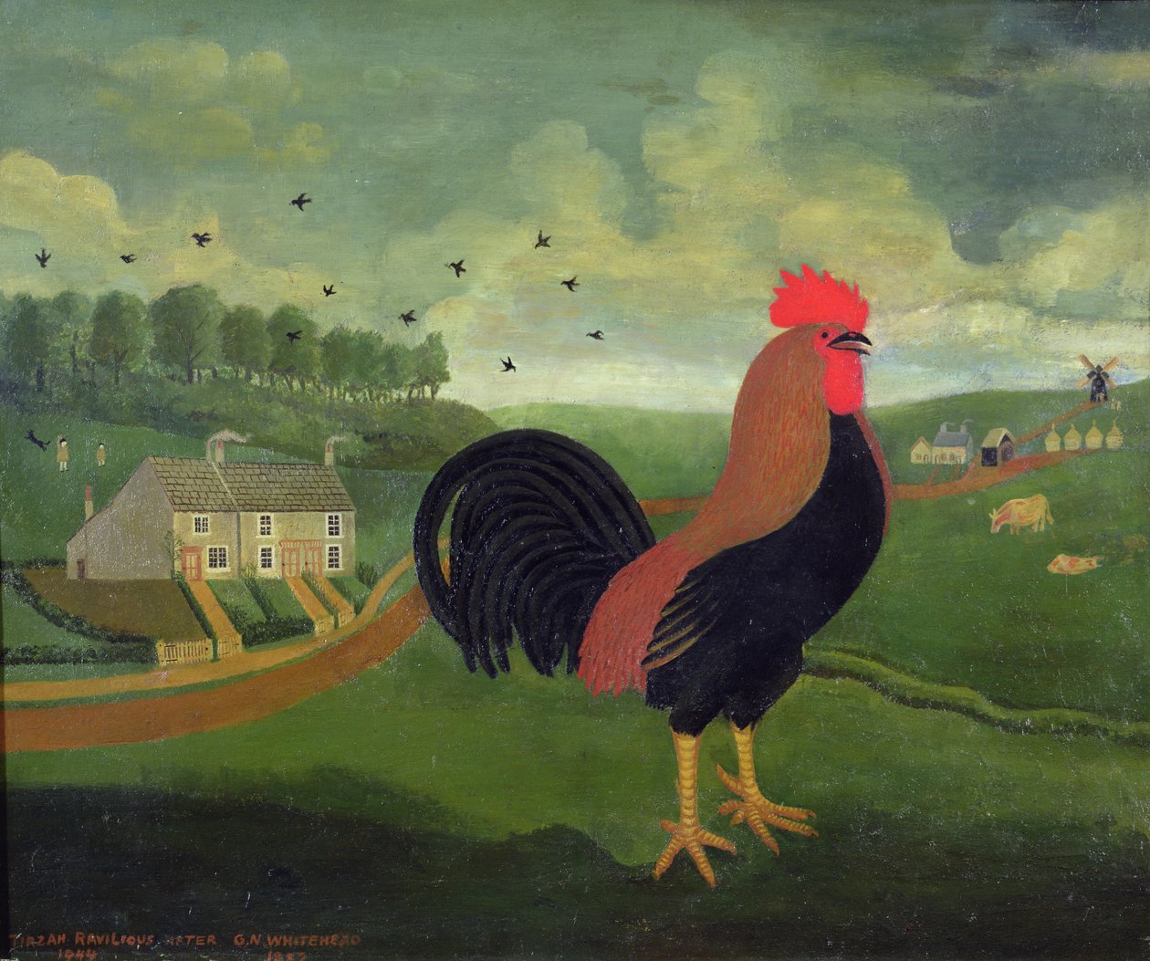 Der Hahn (nach G. N. Whitehead) von Tirzah Ravilious