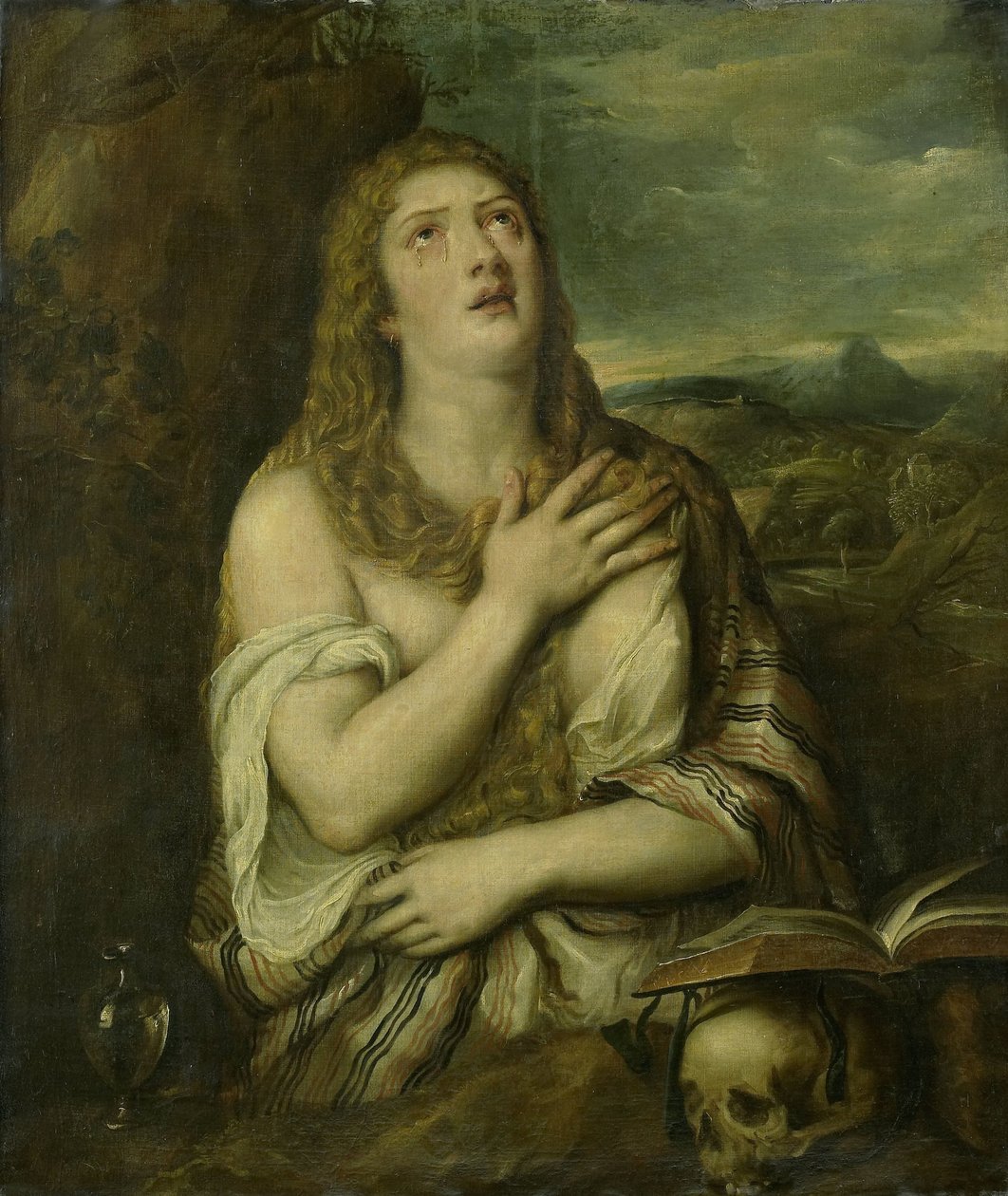 Die reuige Maria Magdalena von Titiaan (copy after)