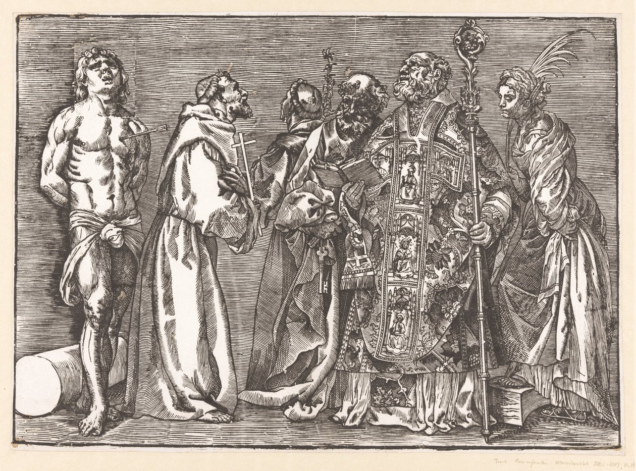 Sechs stehende Heilige von Titiaan