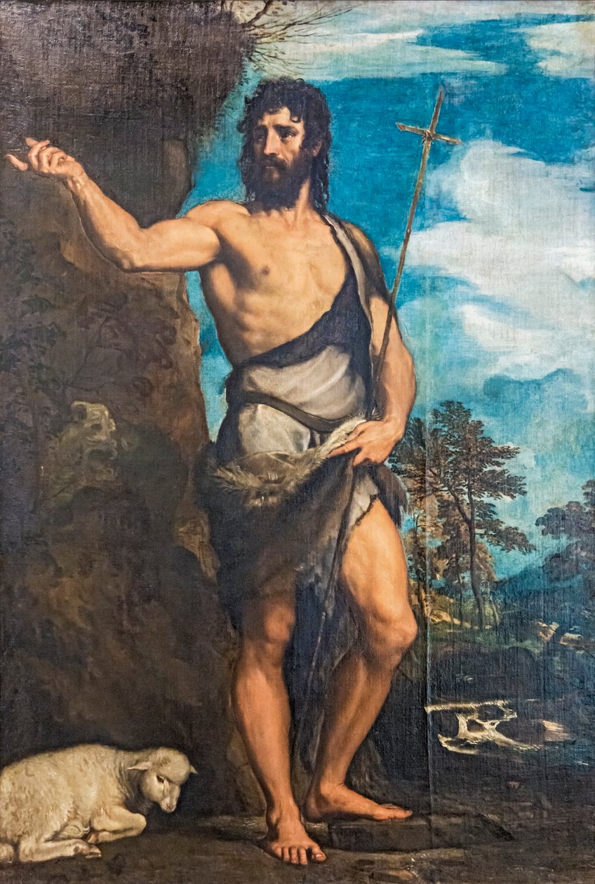 Johannes der Täufer von Tiziano Vecelli