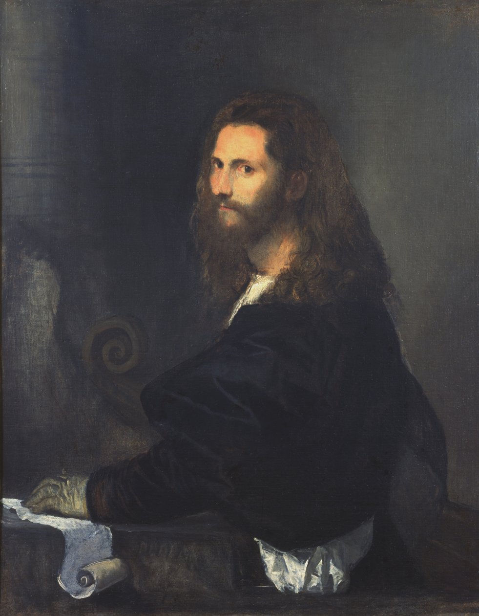 Porträt eines Musikers von Tiziano Vecelli