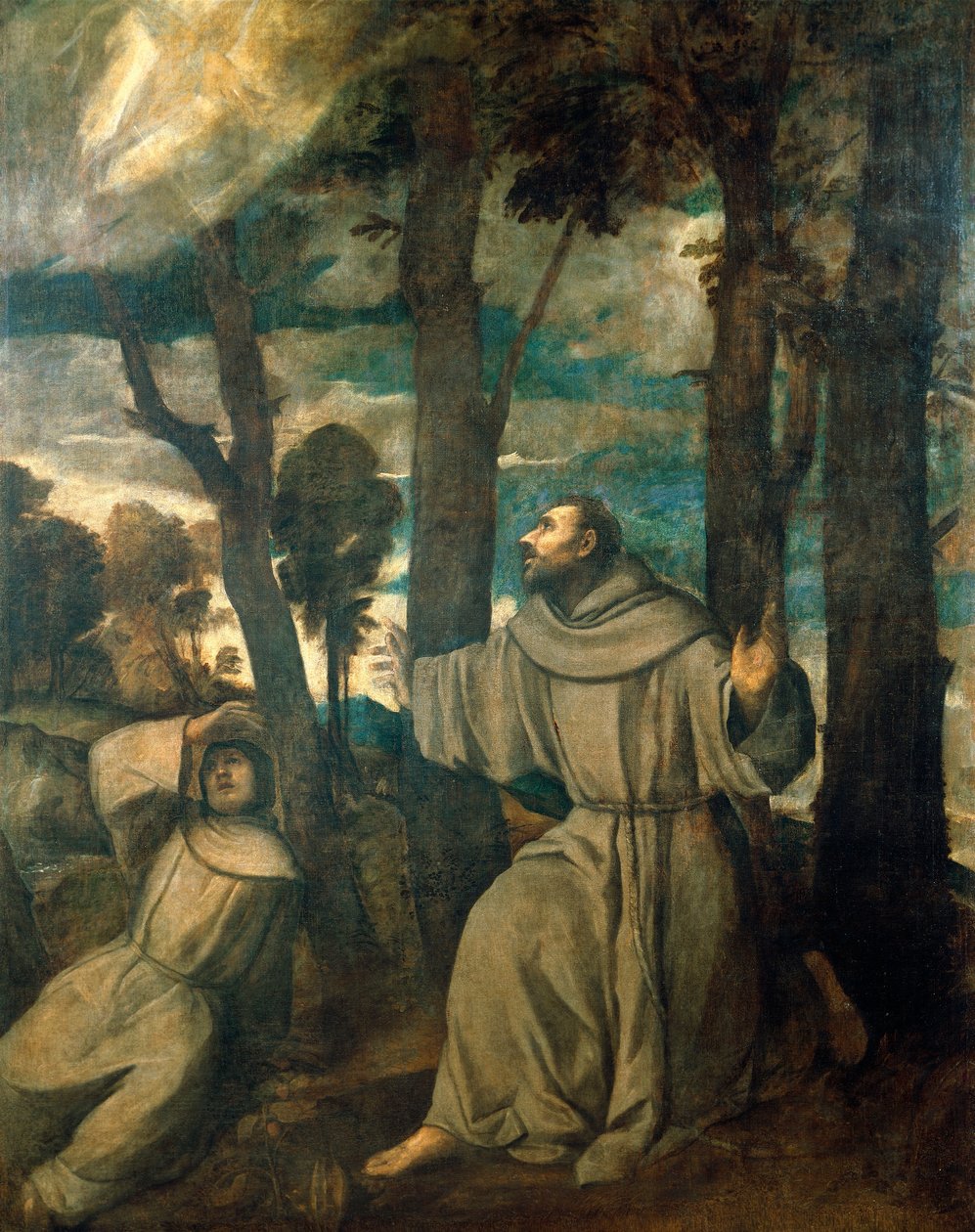 St. Franziskus empfängt die Stigmata von Titian (c.1488 1576)