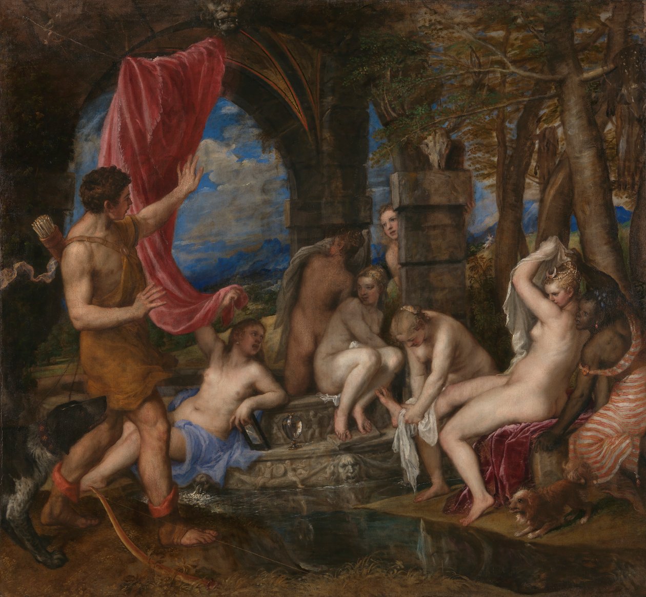Diana und Actaeon von Titian