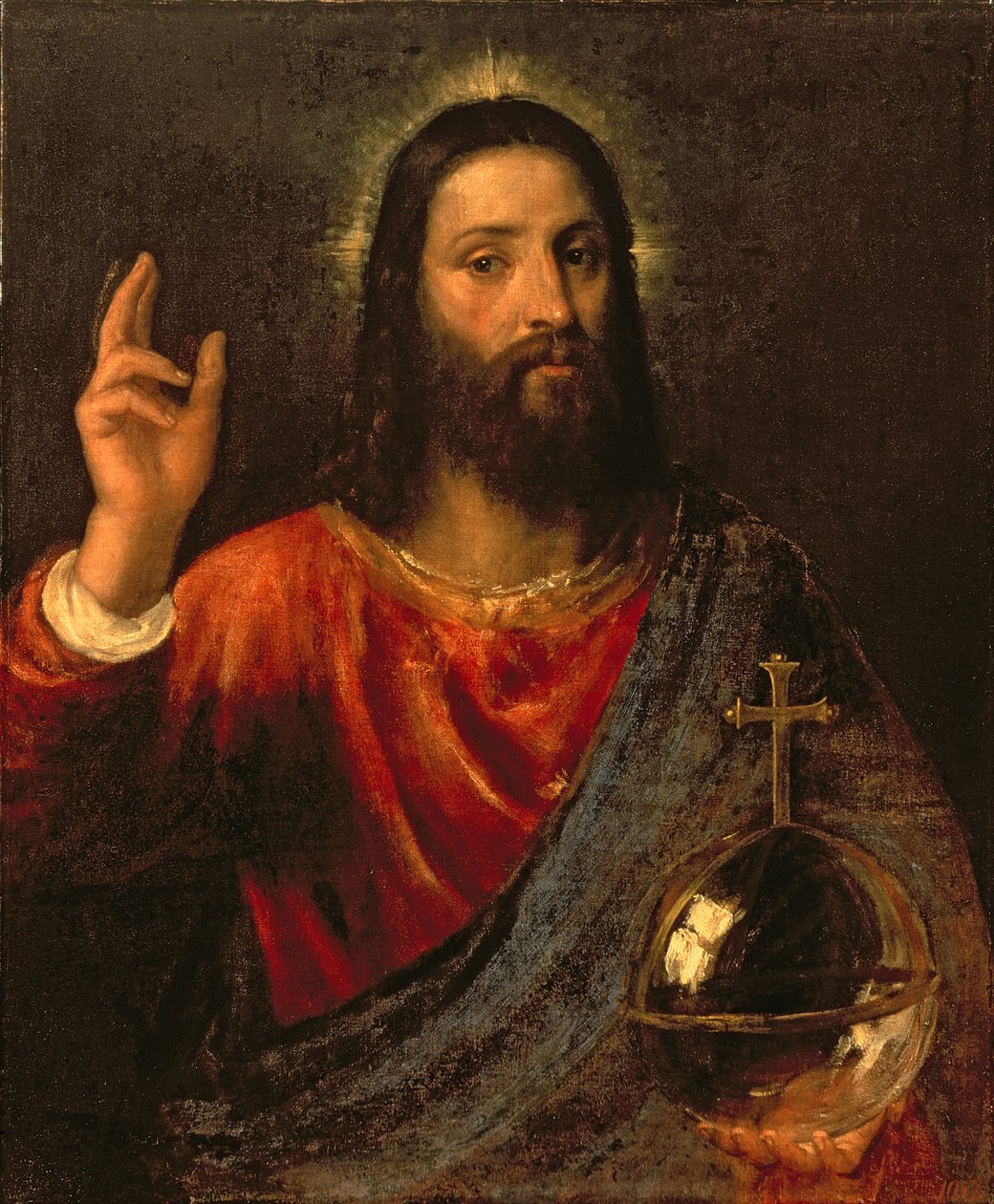 Christus der Erlöser, ca. 1570 von Tiziano Vecelli