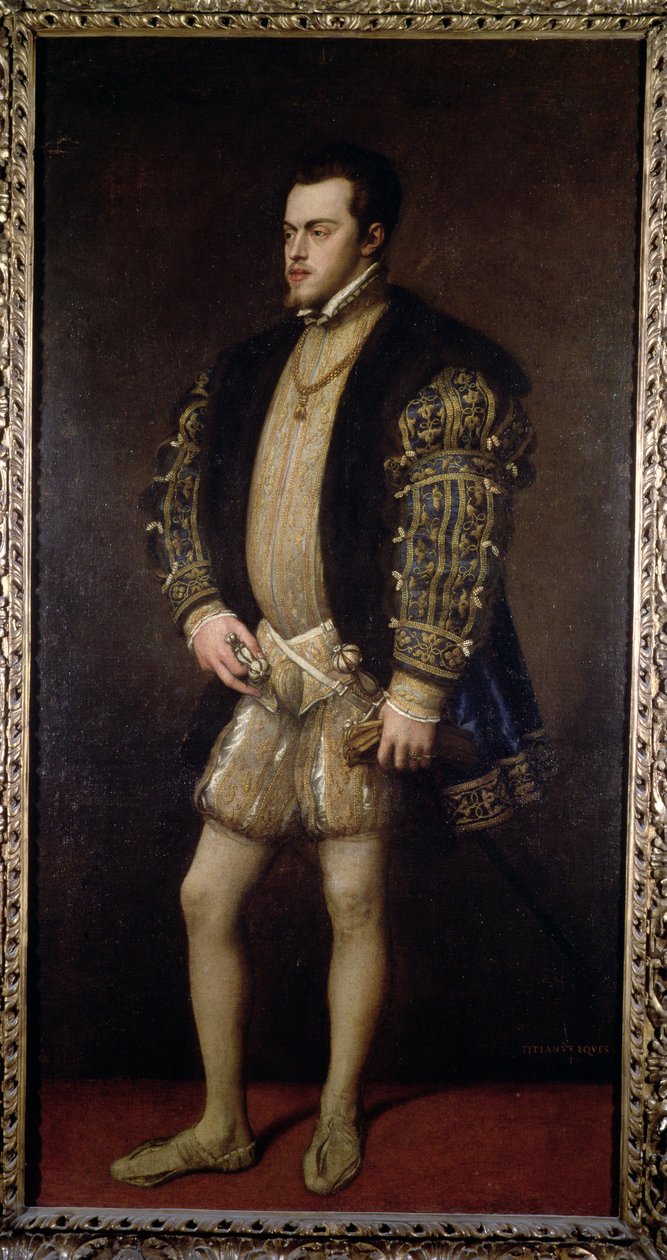 Porträt von Philipp II. (1527-98) von Spanien von Tiziano Vecelli