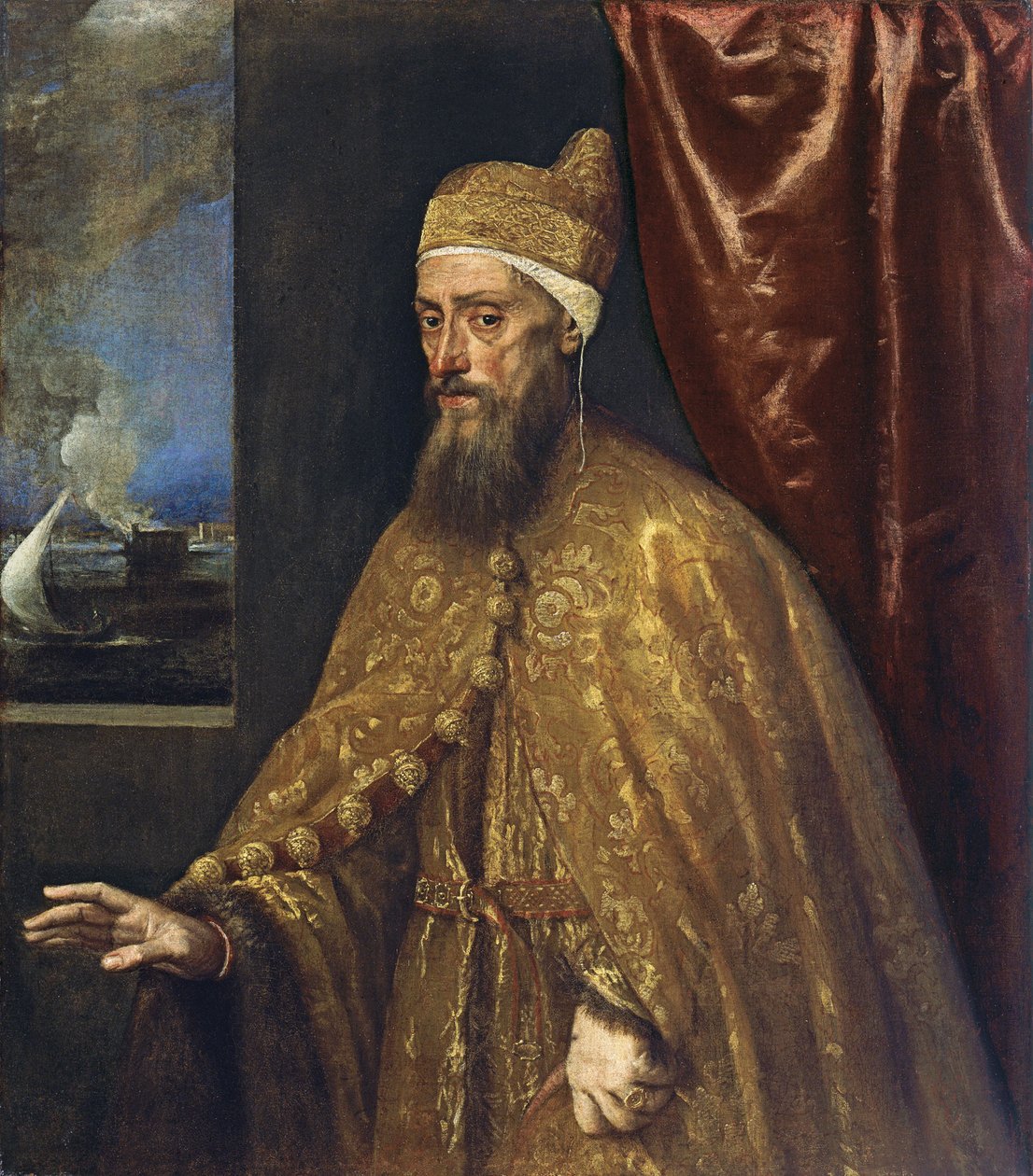 Porträt von Doge Francesco Venier von Tiziano Vecelli