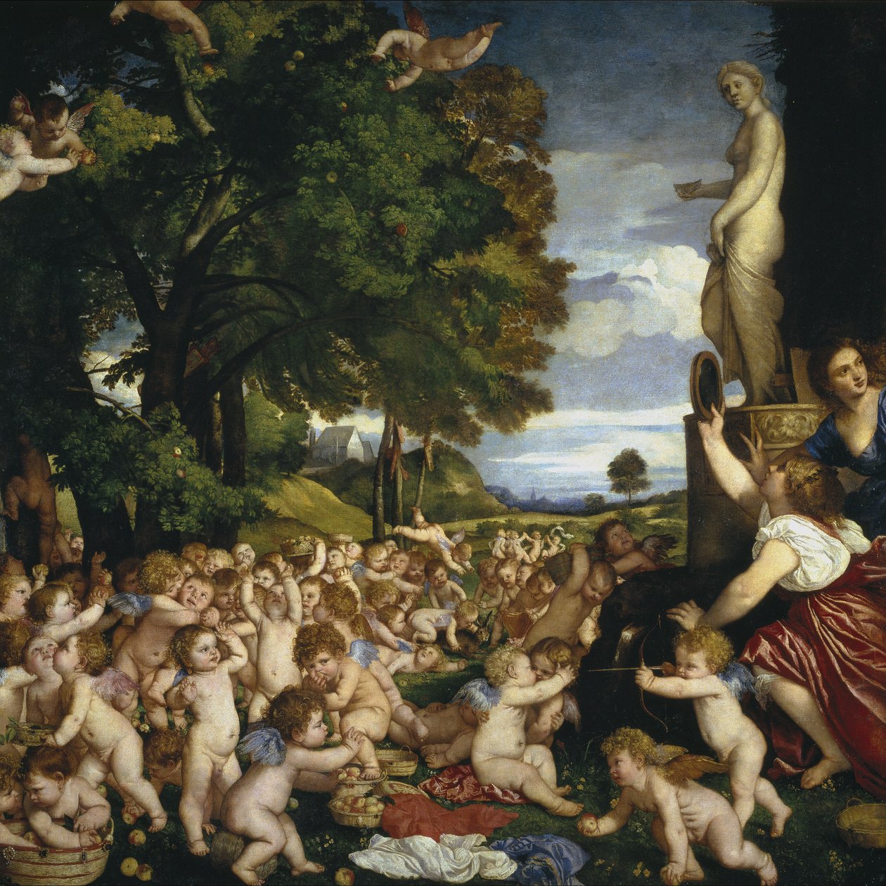 Das Opfer an Venus, 1518-1519 von Tiziano Vecelli