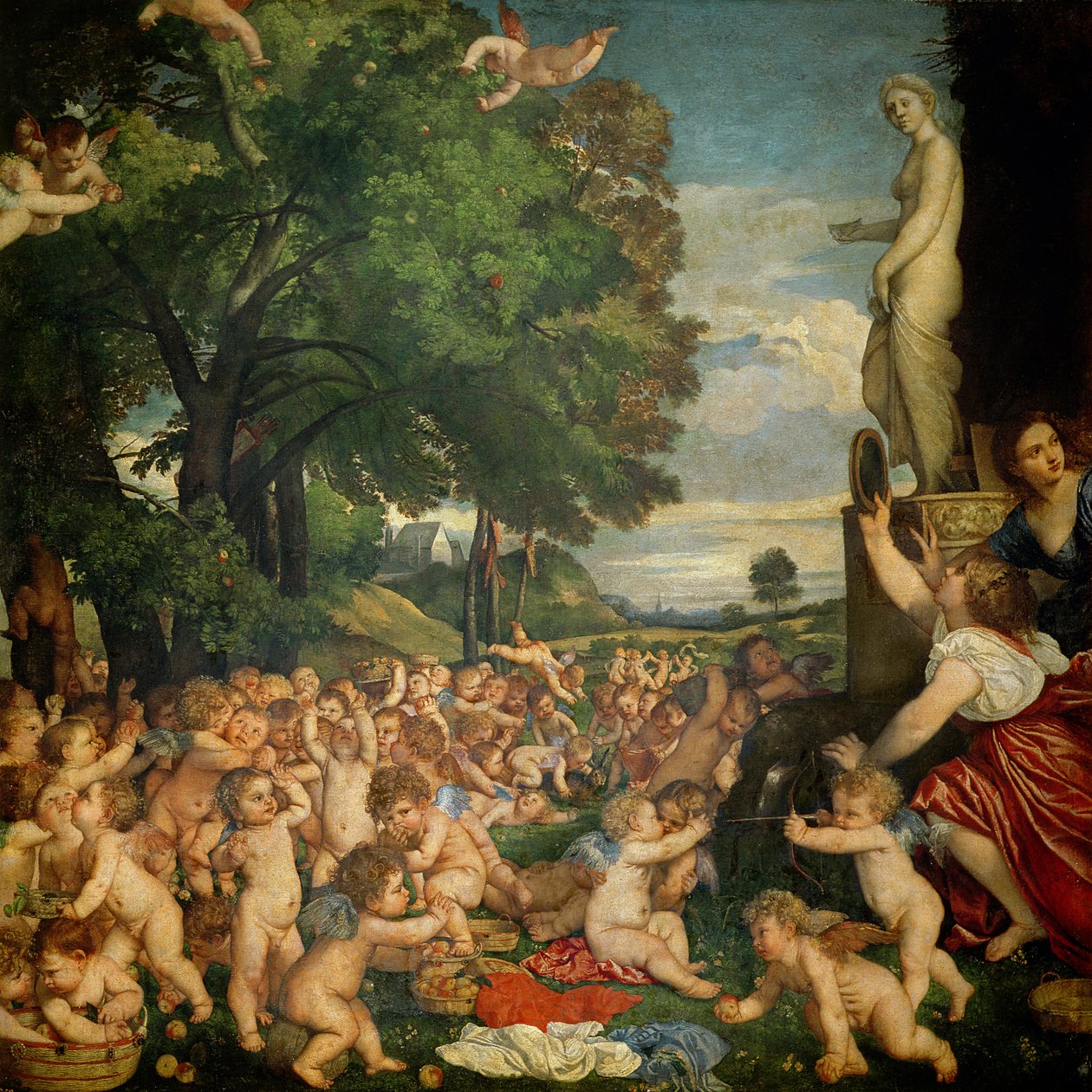 Die Anbetung der Venus, 1519 von Tiziano Vecelli