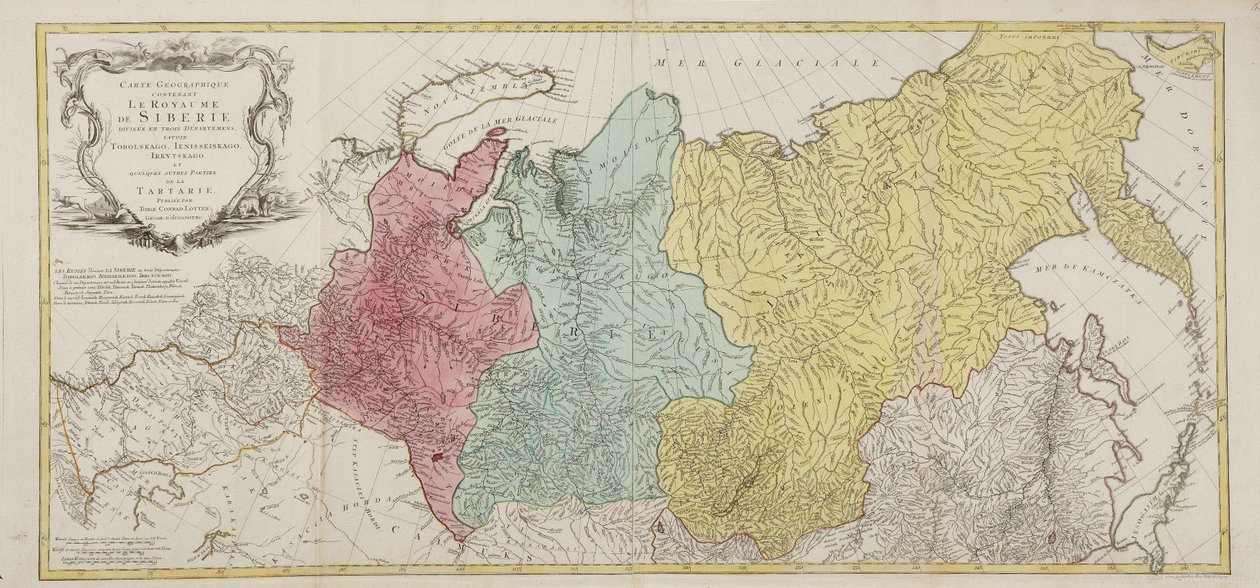 Karte des Russischen Reiches von Tobias Conrad Lotter