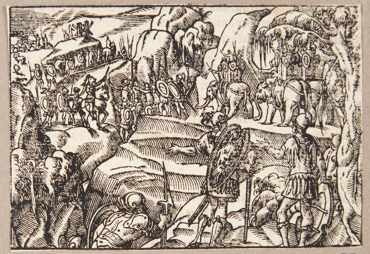 Hannibals Reise über die Alpen von Tobias Stimmer