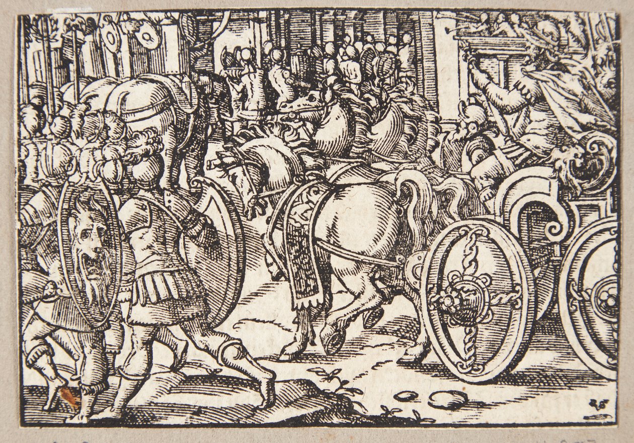 Scipios Triumphzug in Rom von Tobias Stimmer